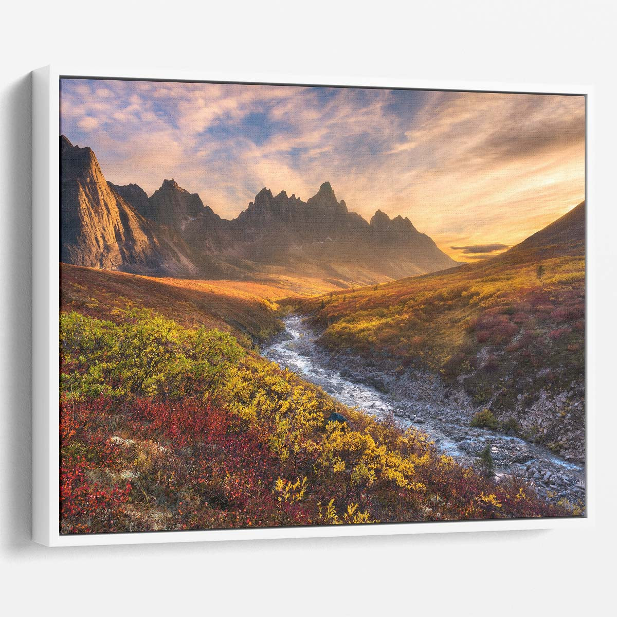 Autumn Ogilvie Mountain Sunset - Colorful Yukon Landscape Wall Art