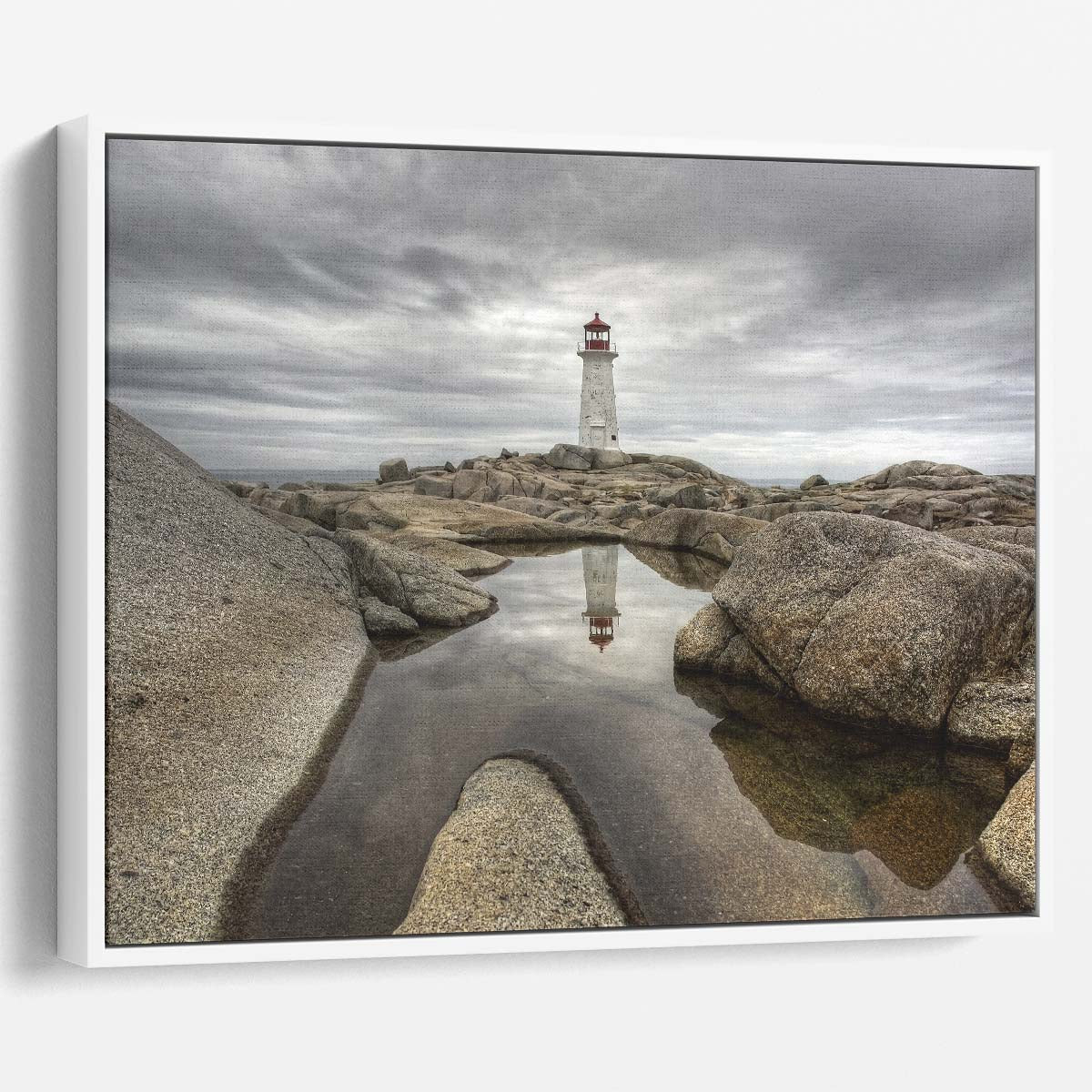 Nova Scotia Coastal Lighthouse Seascape Wall Art by Luxuriance Designs. Made in USA.