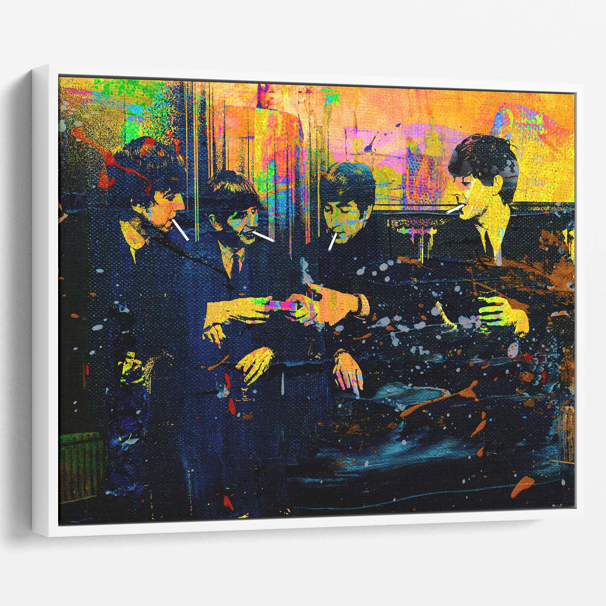 Smoking Beatles Graffiti Wall Art by Luxuriance Designs. Made in USA.