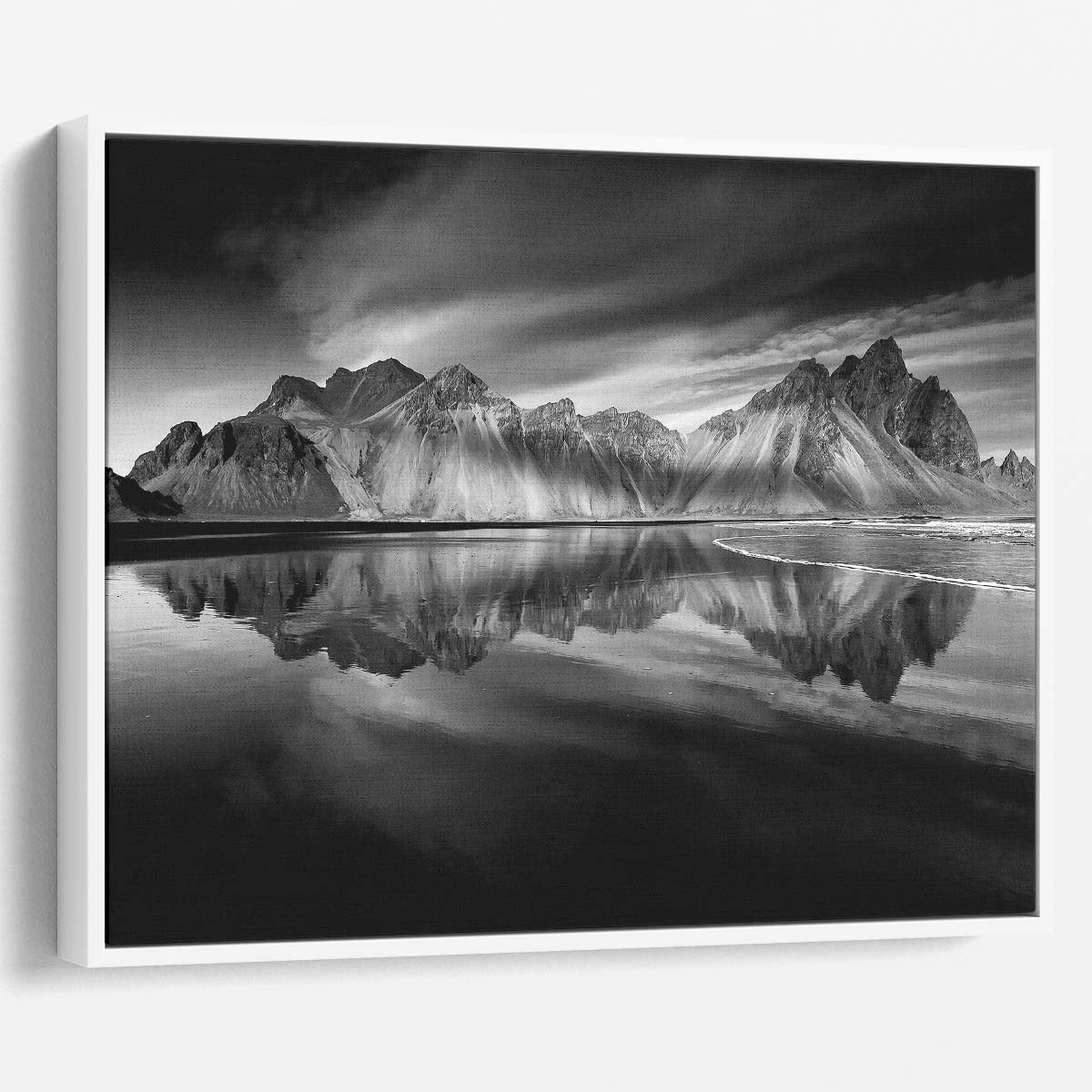 Vestrahorn Iceland Monochrome Landscape Photography Wall Art