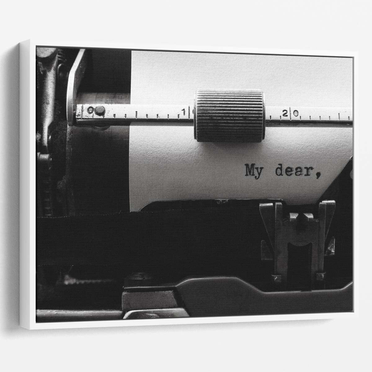 Romantic Love Letter Vintage Typewriter Photography Wall Art