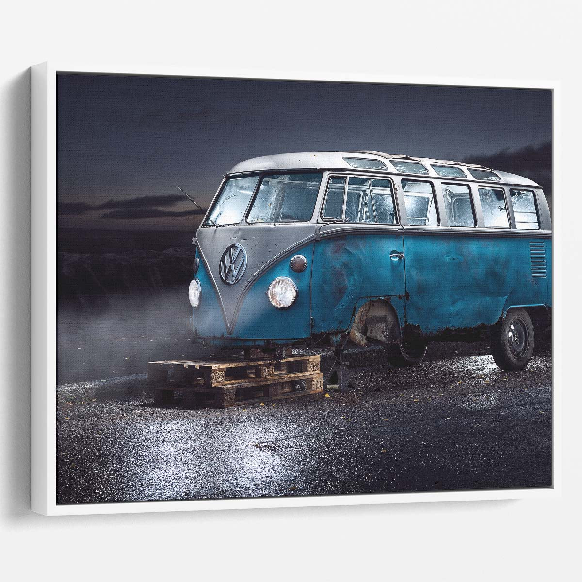 Vintage Volkswagen Bus Abandoned Classic in Kuopio Wall Art