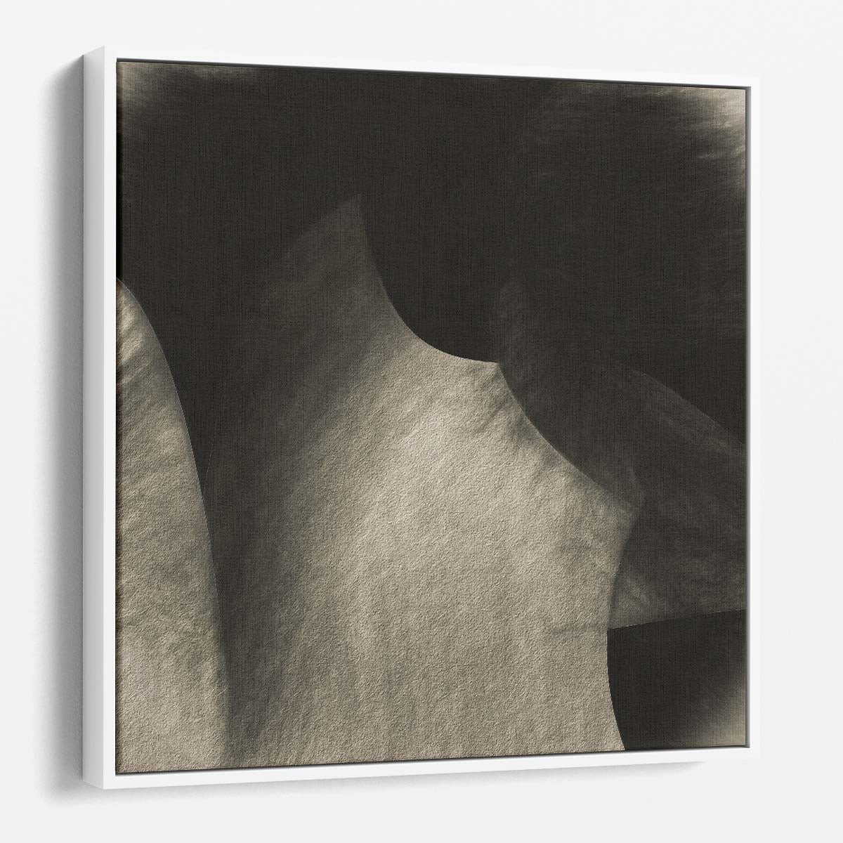 Abstract Black Ink Rock Artistry Photography Wall Art by Luxuriance Designs. Made in USA.