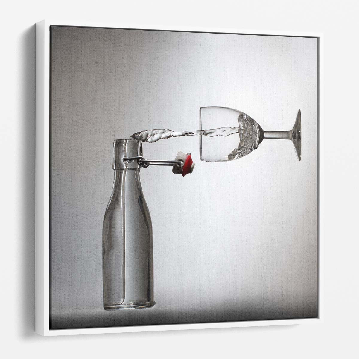Illusionary Liquid Pour Concept Still Life Photography Wall Art by Luxuriance Designs. Made in USA.