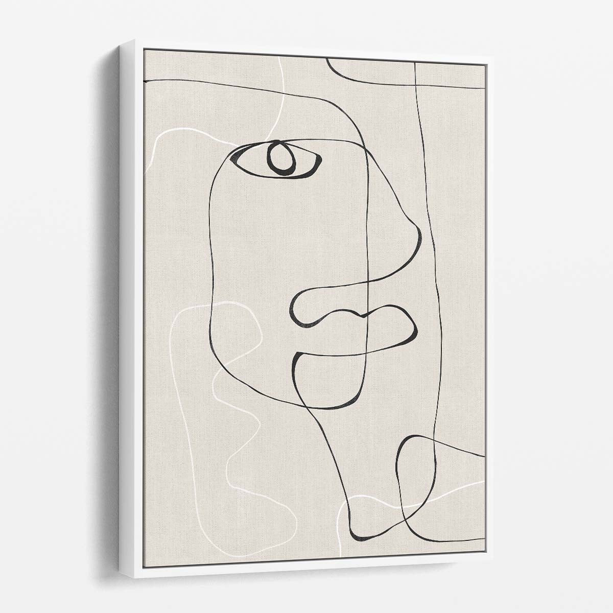 Abstract Face Illustration Line Art by THE MIUUS STUDIO by Luxuriance Designs, made in USA