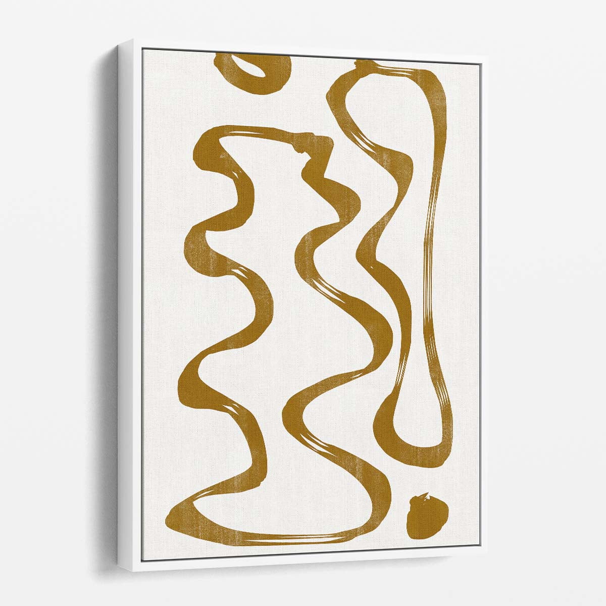 Abstract Brown Line Art Illustration No7 by THE MIUUS STUDIO by Luxuriance Designs, made in USA