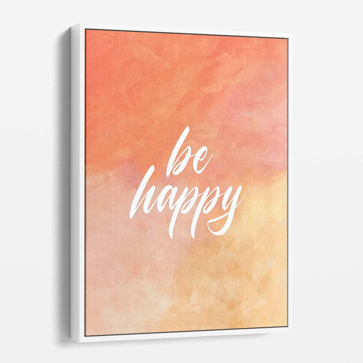 Be Happy Quote Wall Art by Luxuriance Designs. Made in USA.