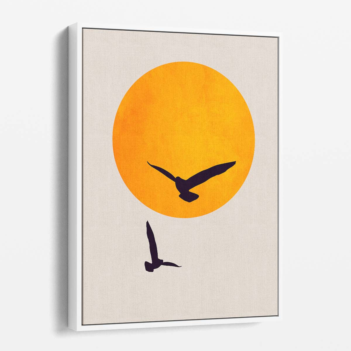 Bright Animal Illustration Kubistika's Birds in Sky on White by Luxuriance Designs, made in USA