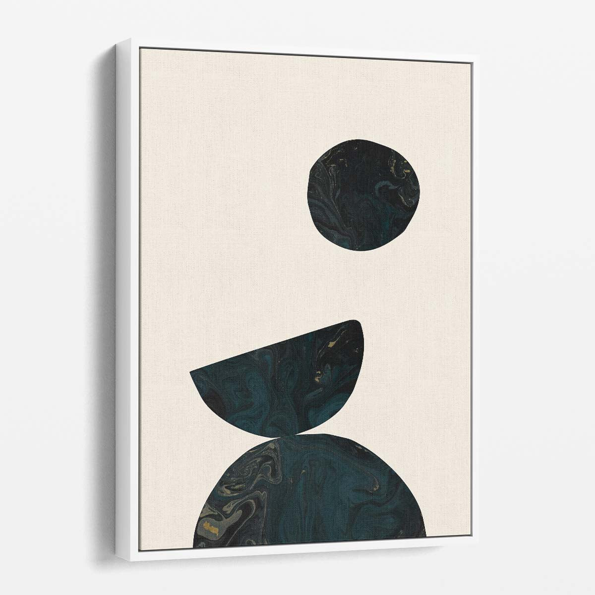 Mid-Century Minimalist Geometric Abstract Illustration Wall Art by Luxuriance Designs, made in USA
