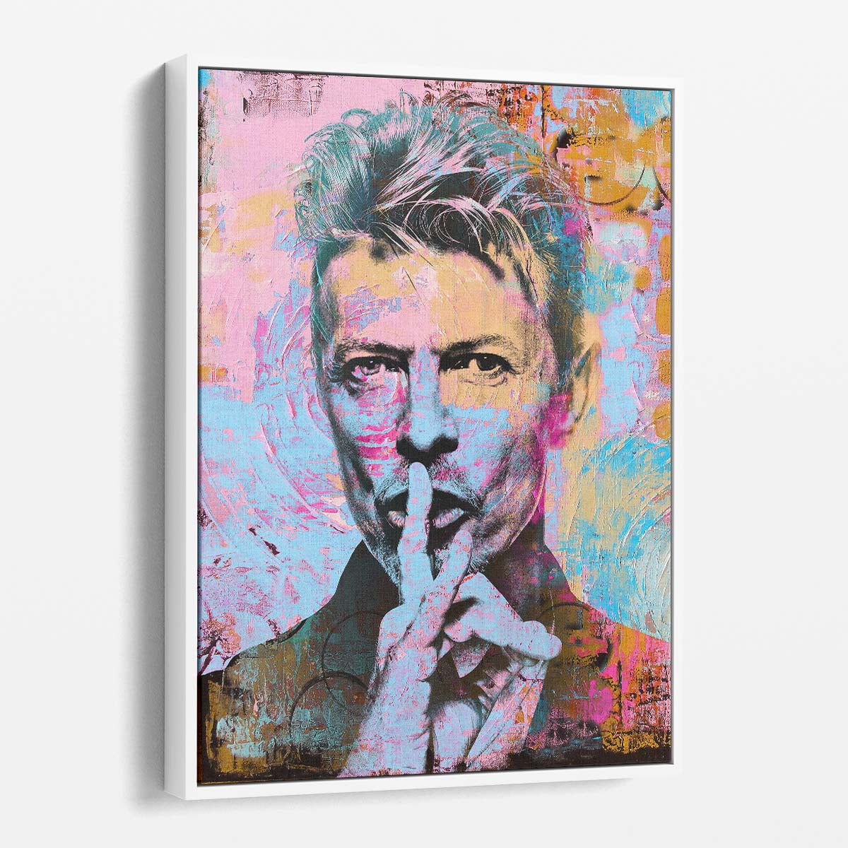 David Bowie Circles Graffiti Wall Art by Luxuriance Designs. Made in USA.