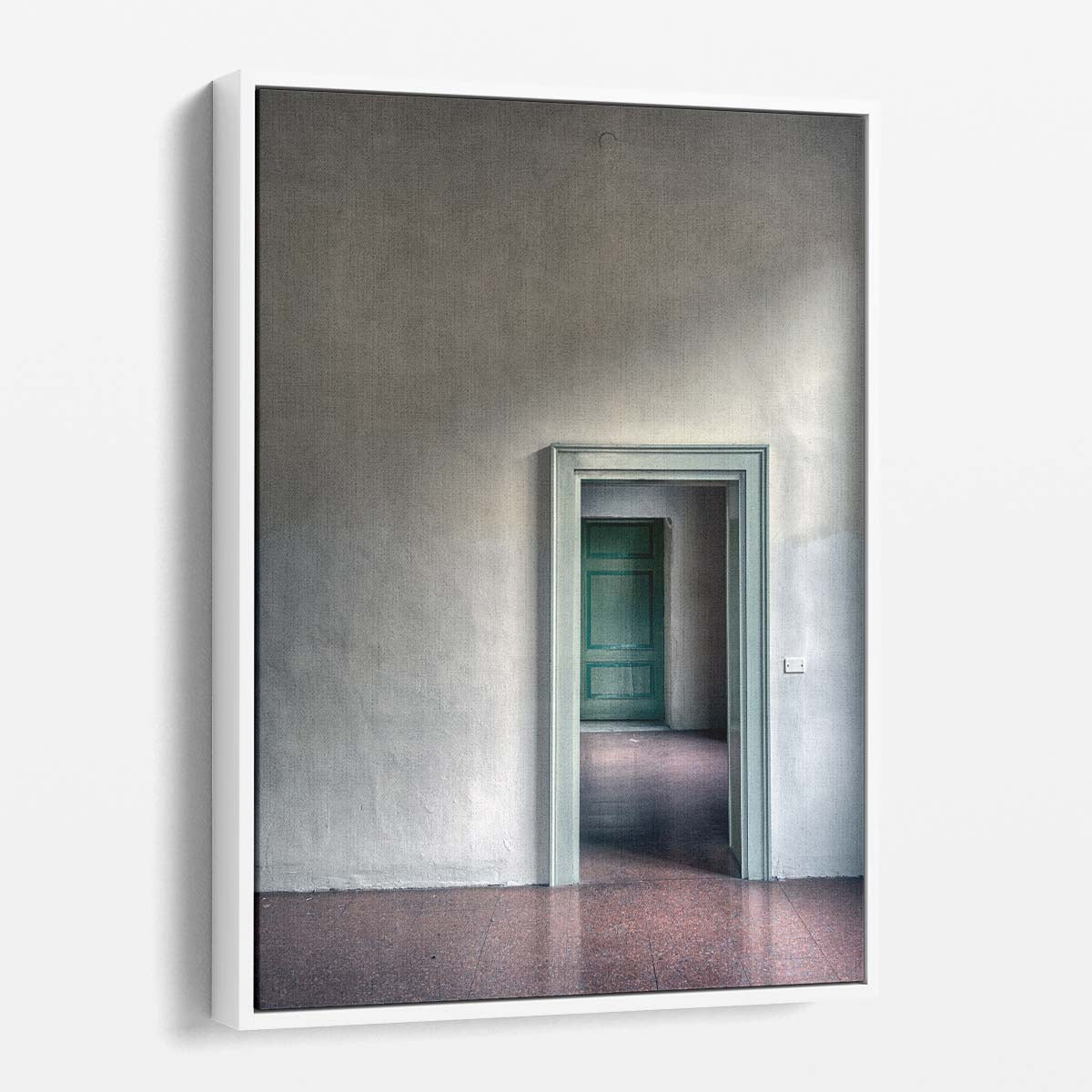 Architectural Photography Wall Art of Empty Room with Doorway Entrance by Luxuriance Designs, made in USA