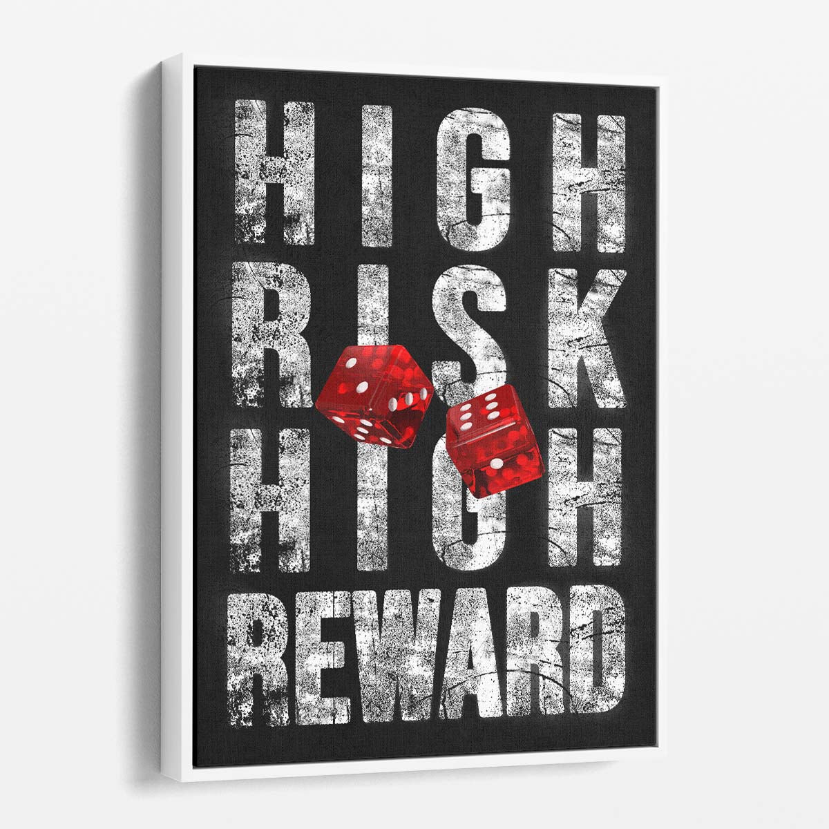 High Risk High Reward Wall Art by Luxuriance Designs. Made in USA.