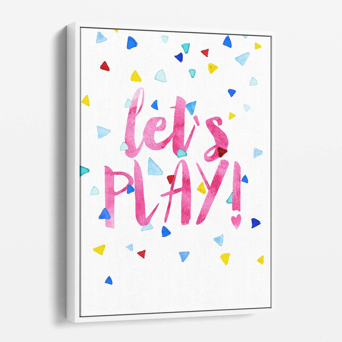 Colorful, Inspirational Kids Room Wall Art - 'Let's Play!' by Treechild by Luxuriance Designs, made in USA