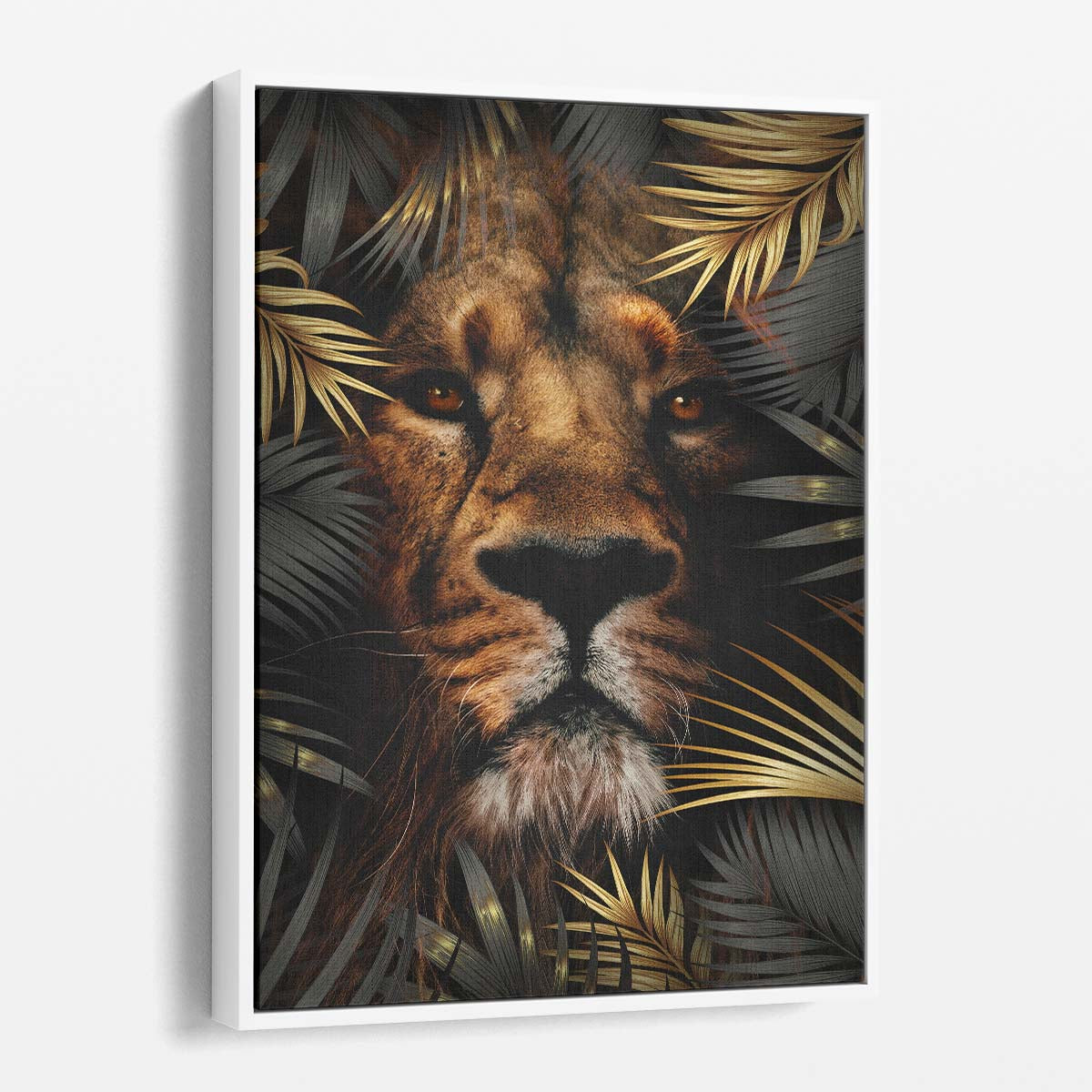 Lion King of The Jungle Wall Art by Luxuriance Designs. Made in USA.