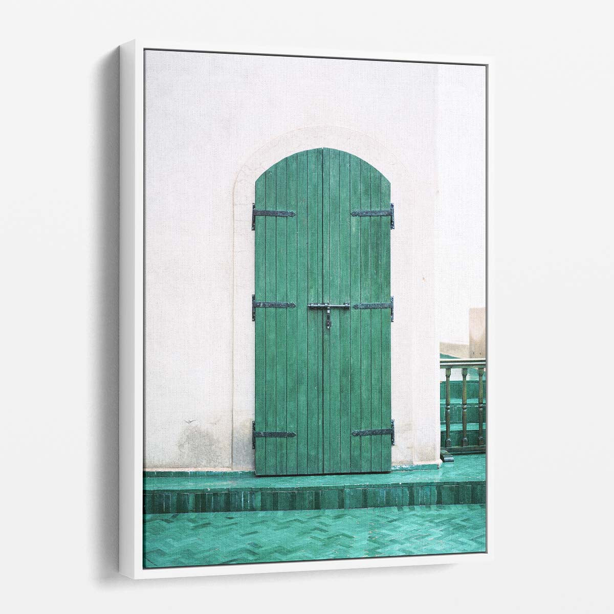 Colourful Marrakesh Doorway Photography - Moroccan Urban Architecture Wall Art by Luxuriance Designs, made in USA