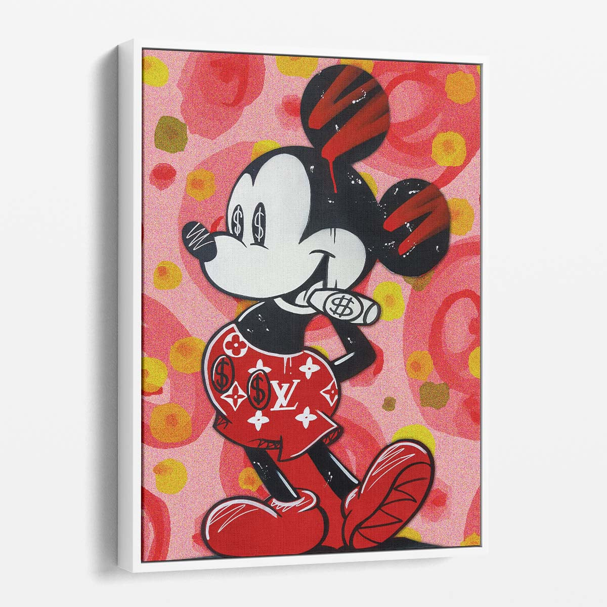 Mickey Mouse LV Skin Wall Art by Luxuriance Designs. Made in USA.