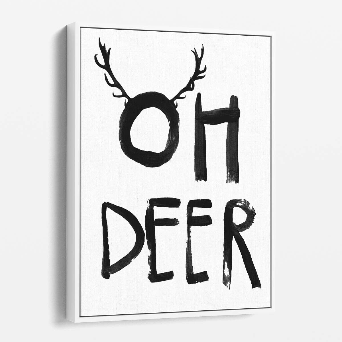 Minimalist Christmas Quote Illustration, Oh Deer by Treechild by Luxuriance Designs, made in USA