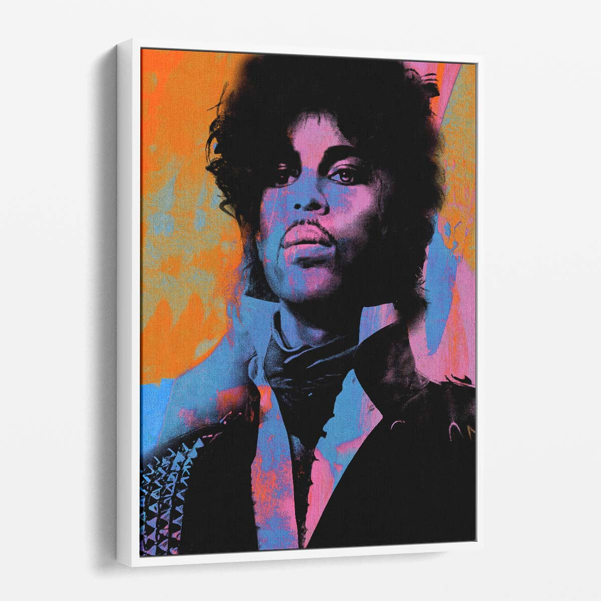 Prince Portrait Bright Colors Wall Art by Luxuriance Designs. Made in USA.