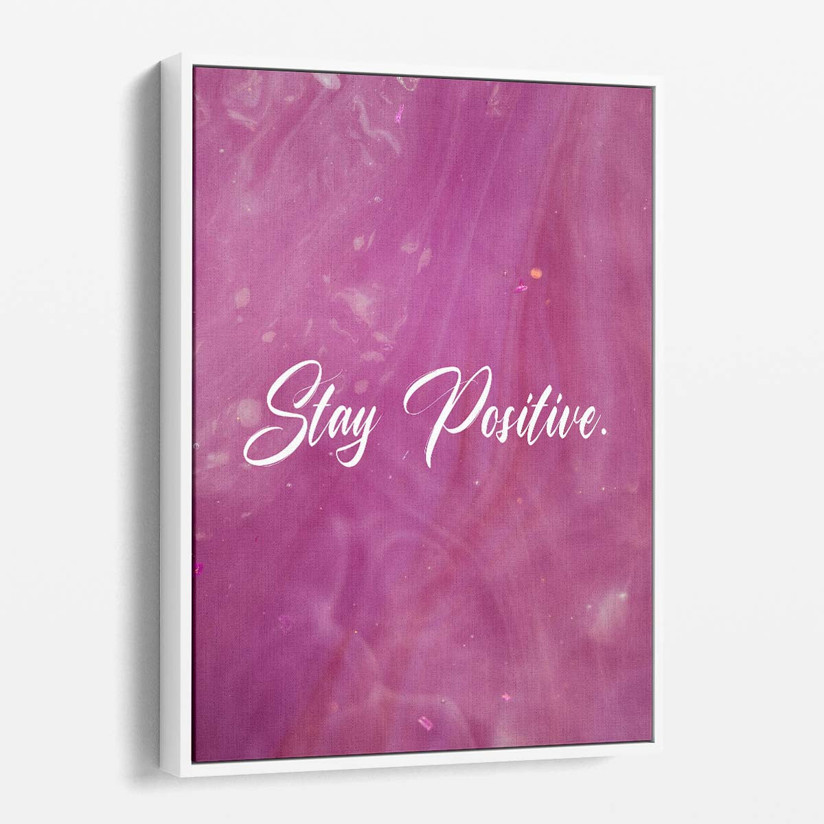 Stay Positive Quote Wall Art by Luxuriance Designs. Made in USA.