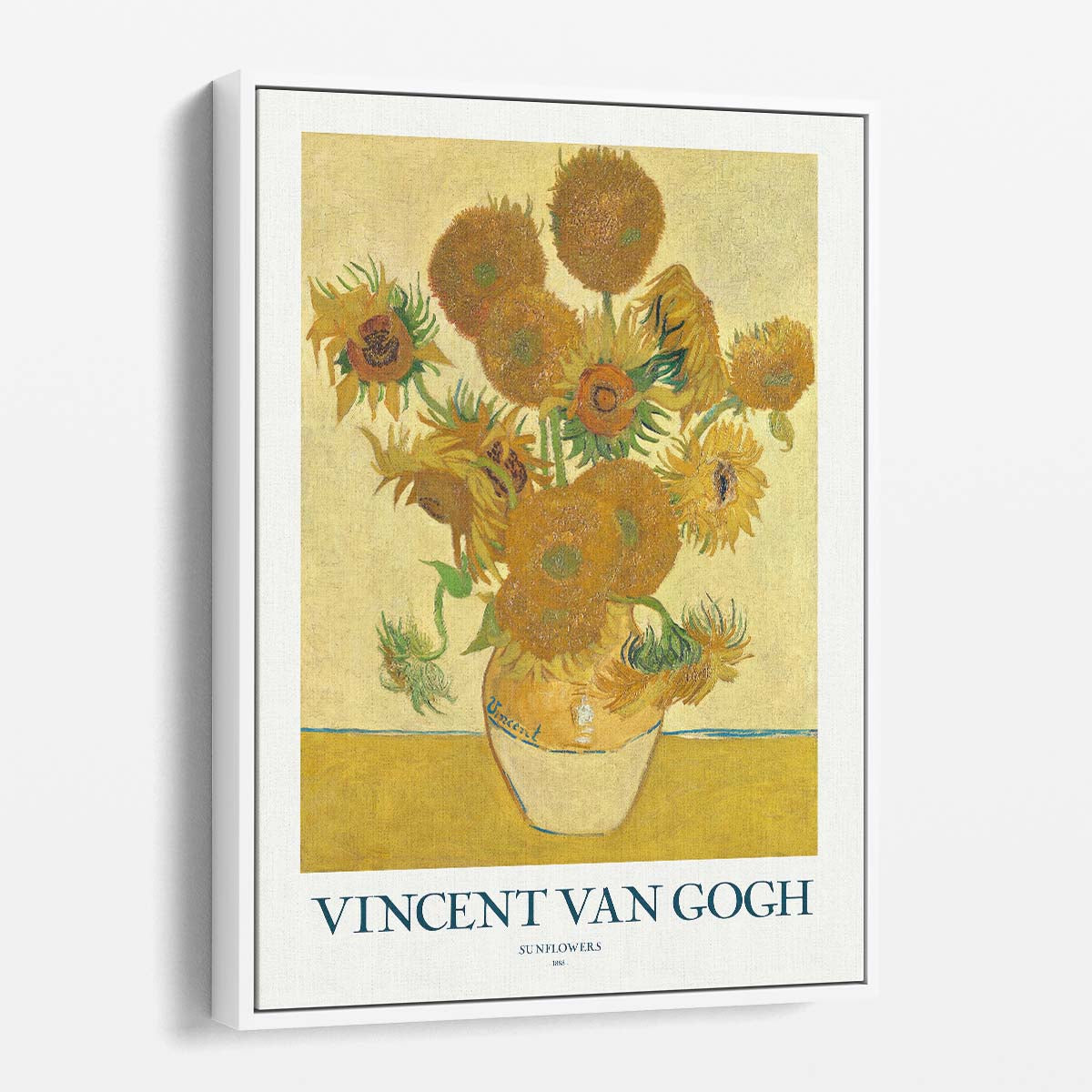 Vincent Van Gogh's Sunflowers Masterful Acrylic Floral Art Print by Luxuriance Designs, made in USA