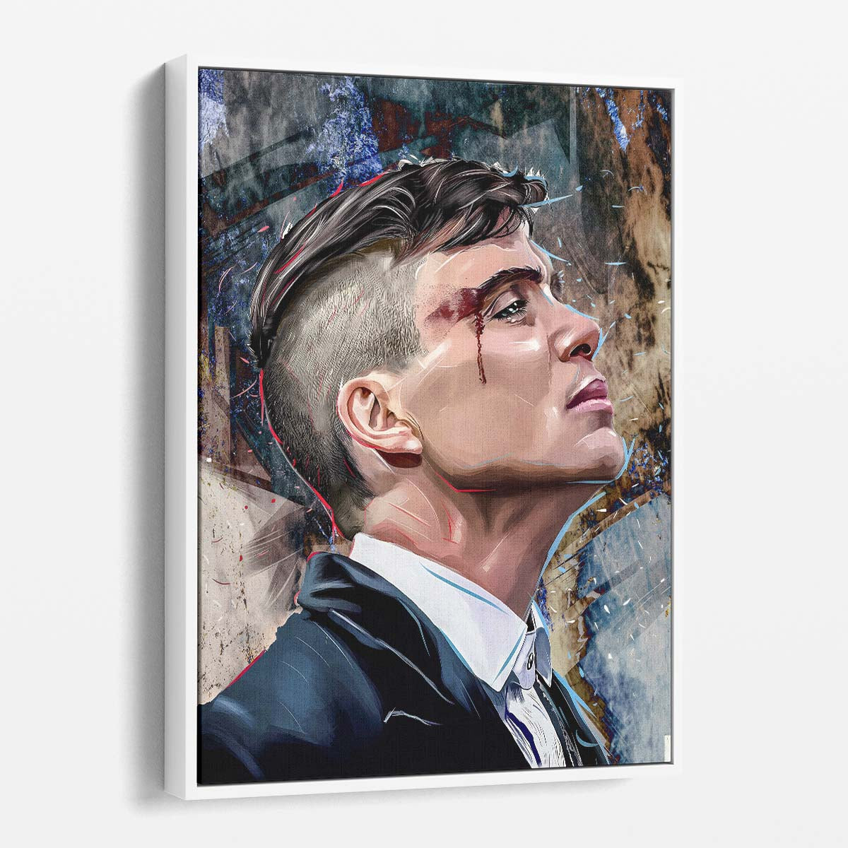 Thomas Shelby Portrait Wall Art by Luxuriance Designs. Made in USA.