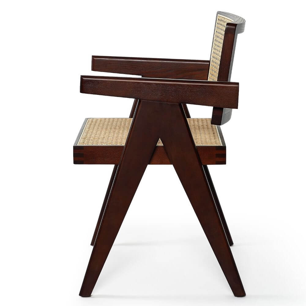 Luxuriance Designs - Chandigarh Solid Wood Rattan Dining Chair Replica by Pierre Jeanneret - Review