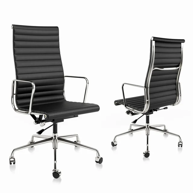 Luxuriance Designs - Eames Aluminum Group Chair - Black Color and High Back - Review