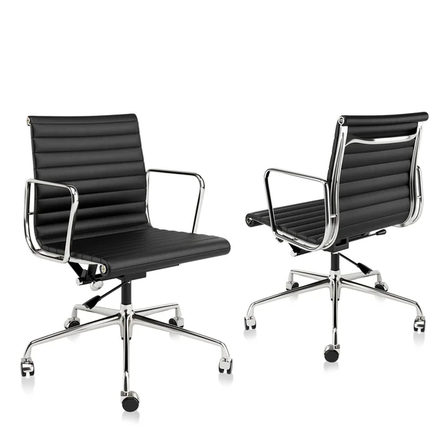 Luxuriance Designs - Eames Aluminum Group Chair - Black Color and Low Back - Review