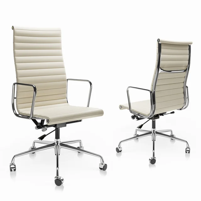 Luxuriance Designs - Eames Aluminum Group Chair - White Color and High Back - Review