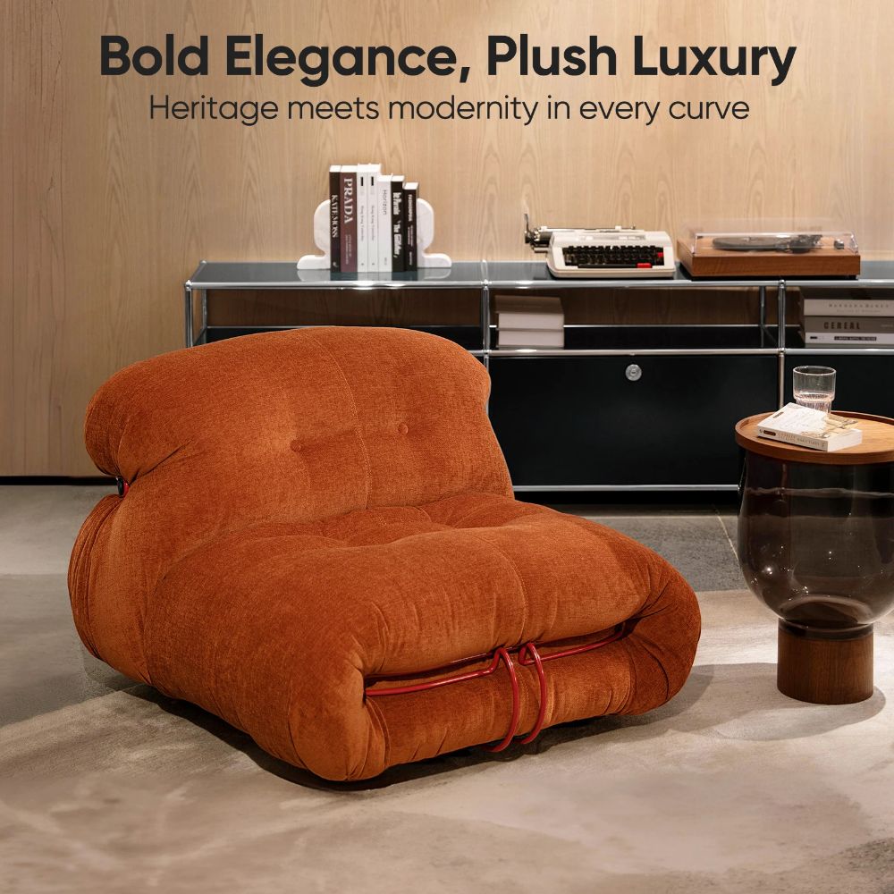 Luxuriance Designs - Soriana Sofa Replica Chenille Orange - Review