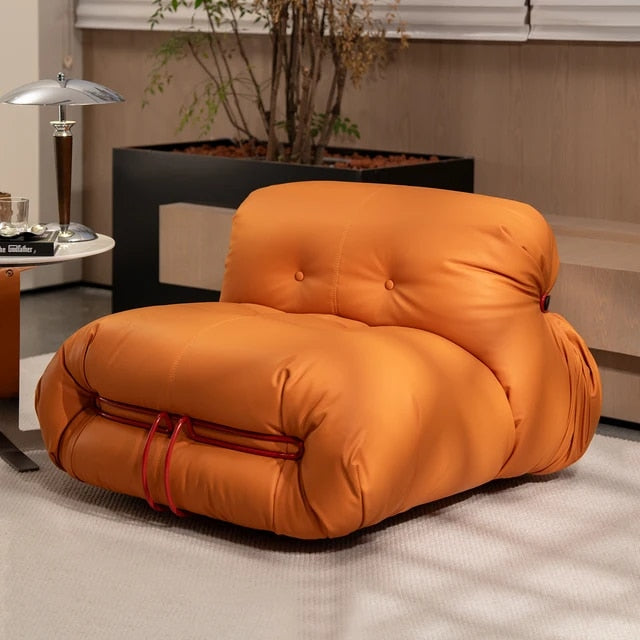 Luxuriance Designs - Soriana Sofa Replica Microfiber Leather Orange - Review
